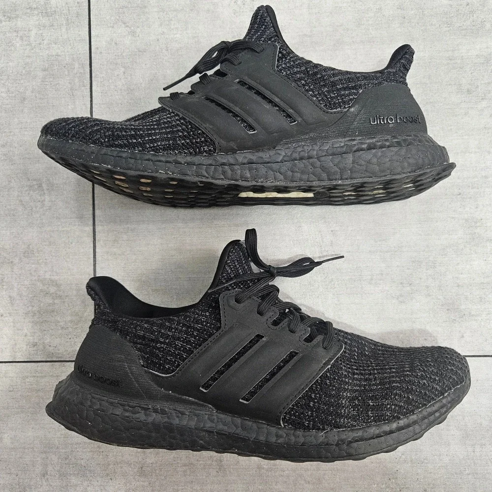 Adidas Ultraboost 4.0 DNA Triple Black Mens Running Shoes FY9121 Size 10